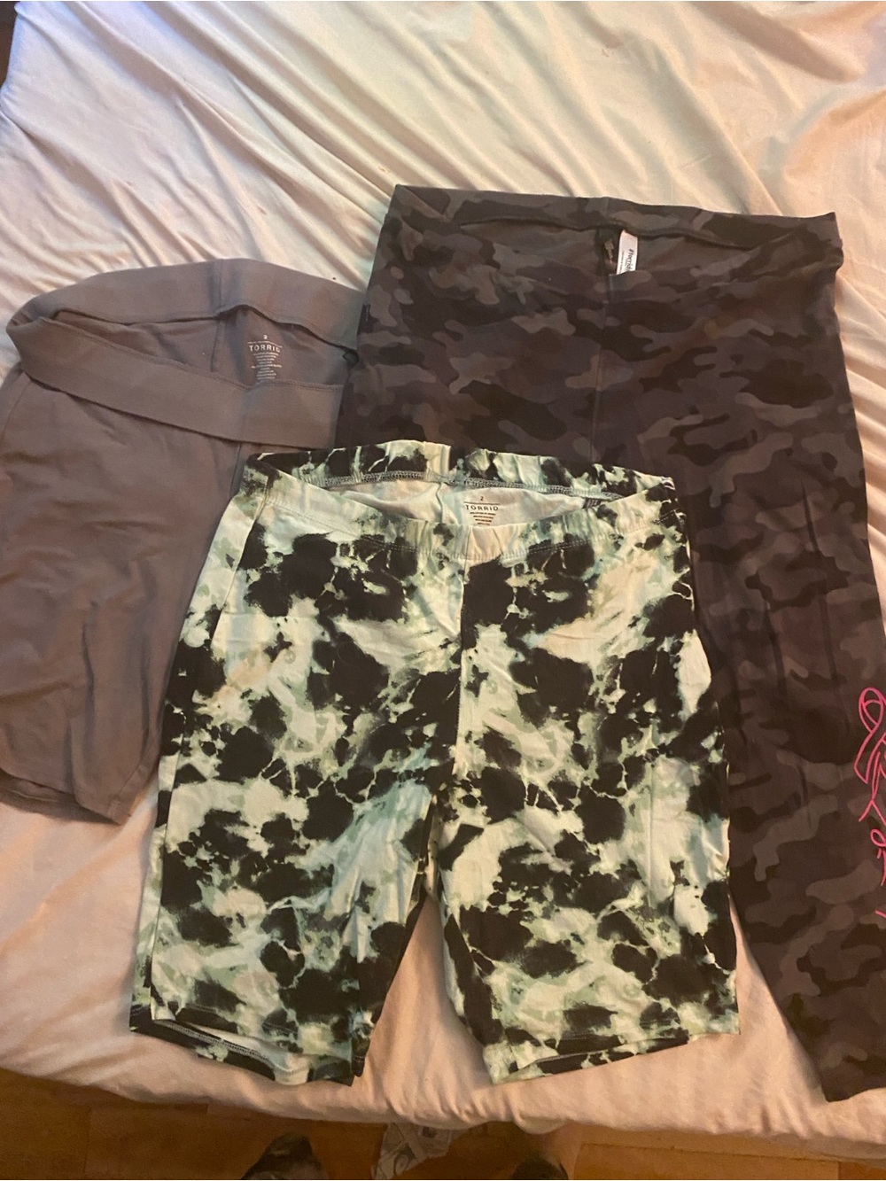 Bundle -Two Plus Size 2X Torrid Shorts & One pair of Torrid 2X Sport Capris (3)